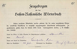 Symbol-Bild für Einheit Fragebogen Hessen-Nassauisches Wörterbuch